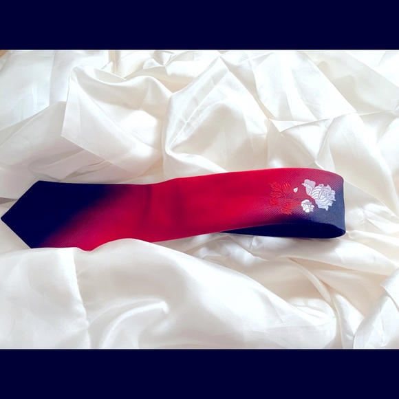 RARE Vintage Rose Gradient Kinthing Necktie - Picture 8 of 8